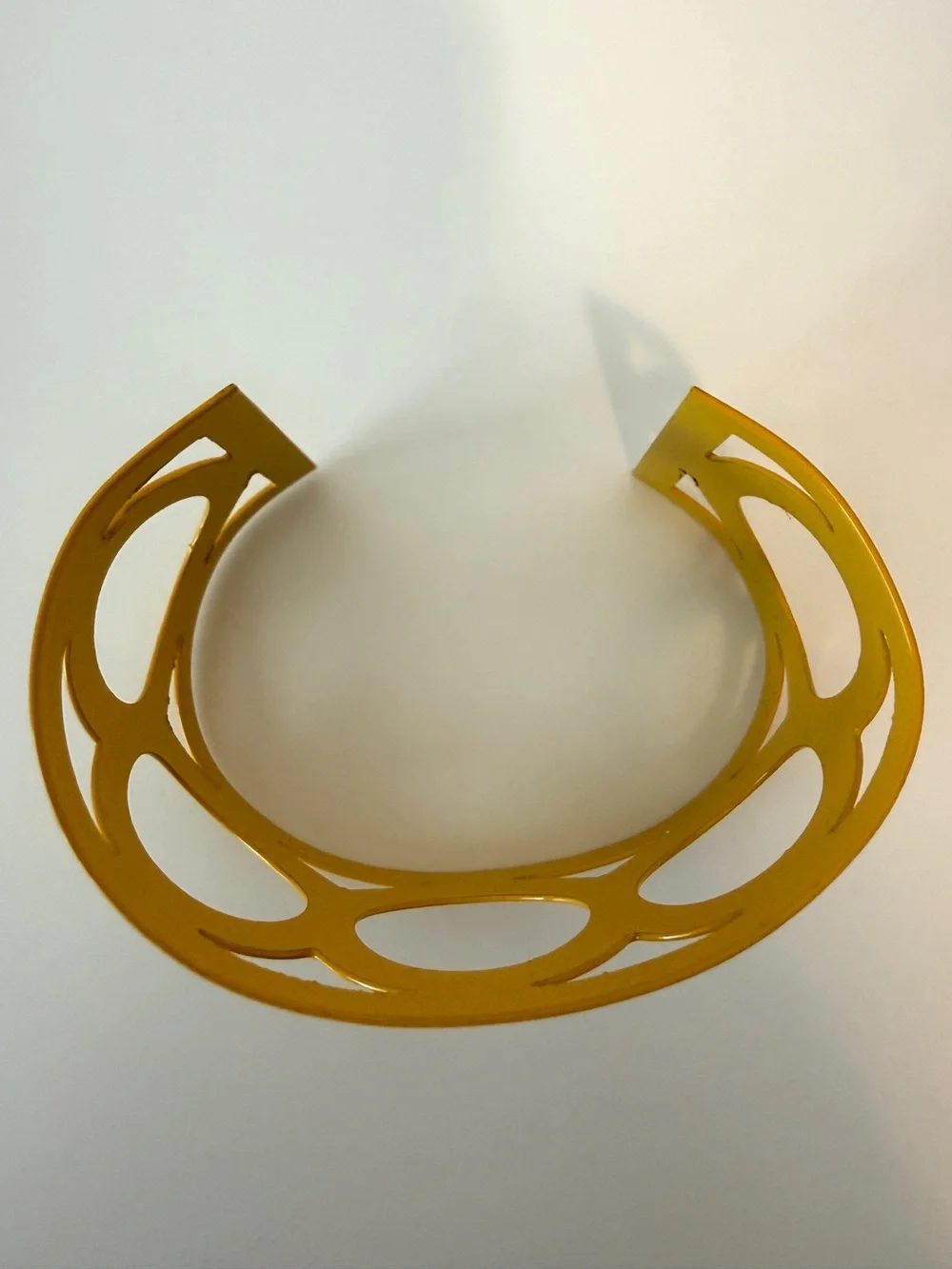 Yellow Cutout Cuff Bracelet - Fashion Wearable